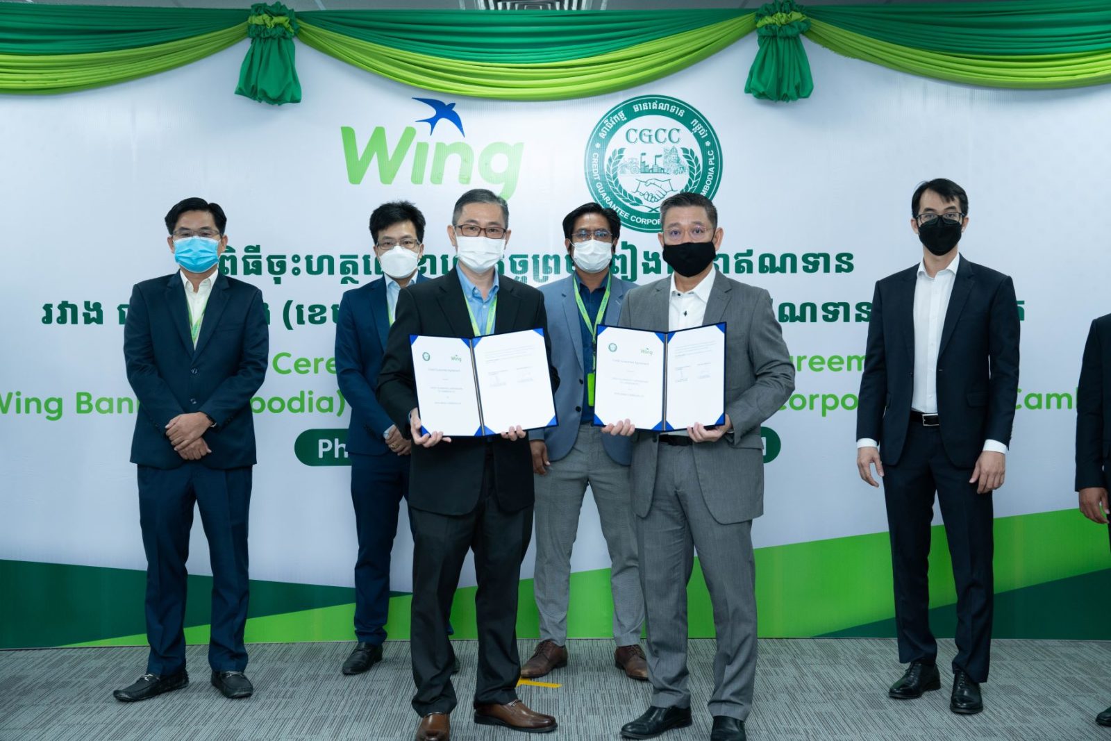 CGCC & WiWith support from the Credit Guarantee Corporation of Cambodia,  business owners affected by the pandemic can now take loans from Wing Bank to resume their operation.ng Bank
