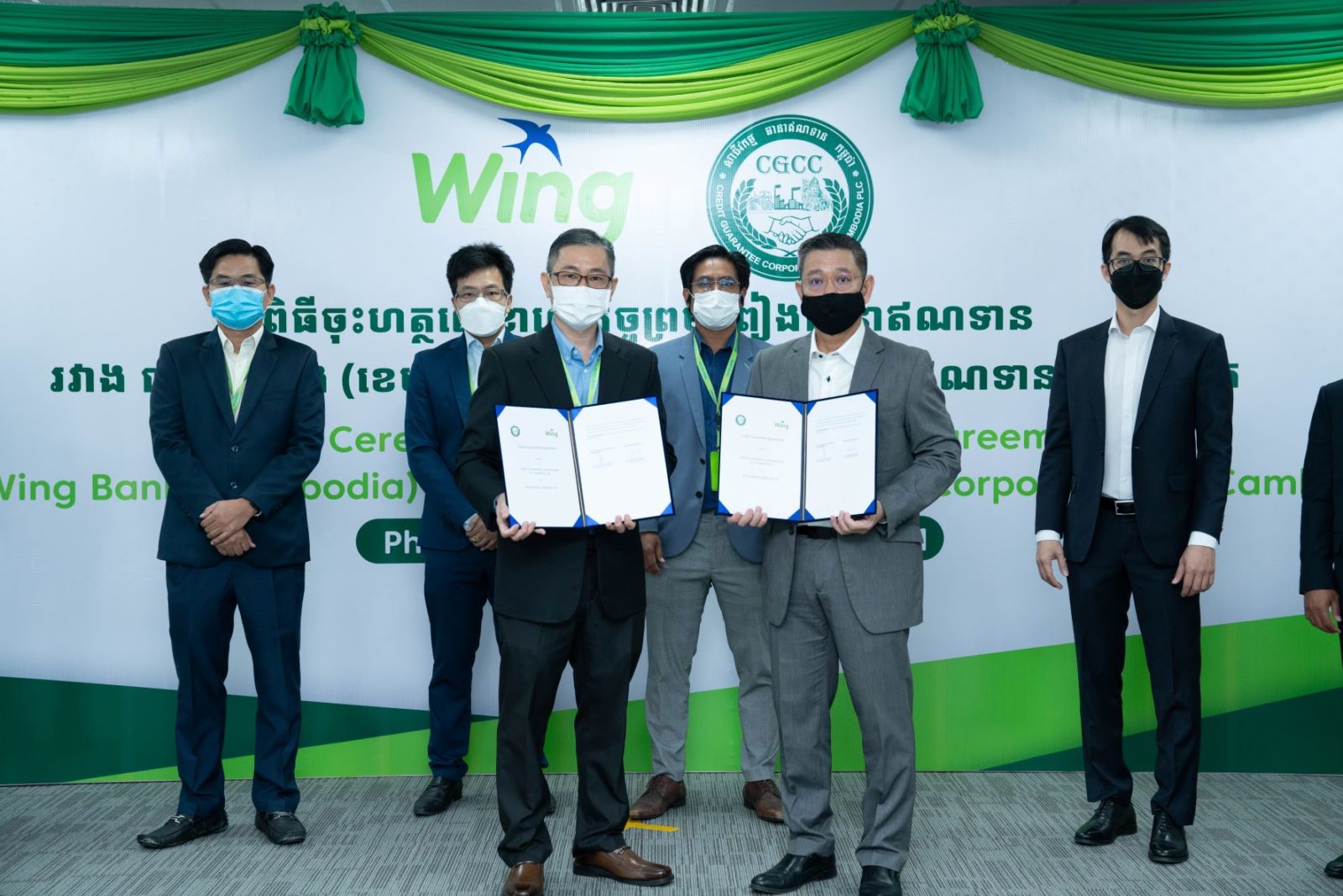 CGCC & WiWith support from the Credit Guarantee Corporation of Cambodia, business owners affected by the pandemic can now take loans from Wing Bank to resume their operation.ng Bank
